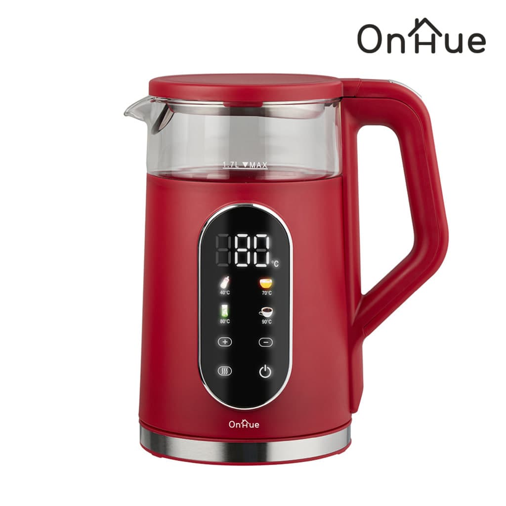 온휴주전자/1.7/유리/전자식/온휴/OHA-EK4SR(6)(레드)