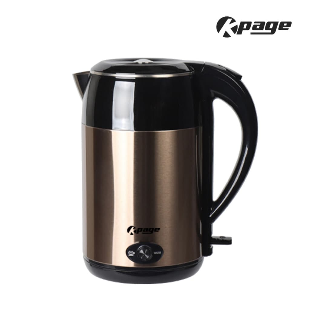 케이페이지주전자(보온)/스텐/1.8리터/케이페이지/KEP-S18B(12)브라운골드