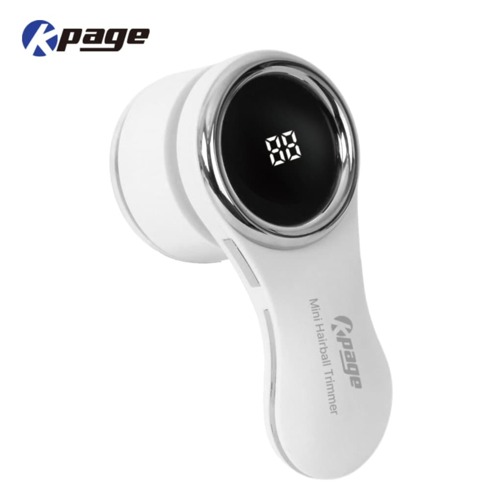 보풀제거기/충전식/케이페이지/KLR-10S(60)(화이트+실버)