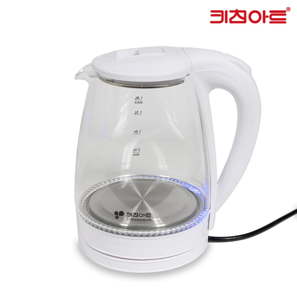 주전자/유리1.8리터/키친아트/KJS-G18KP(12)화이트