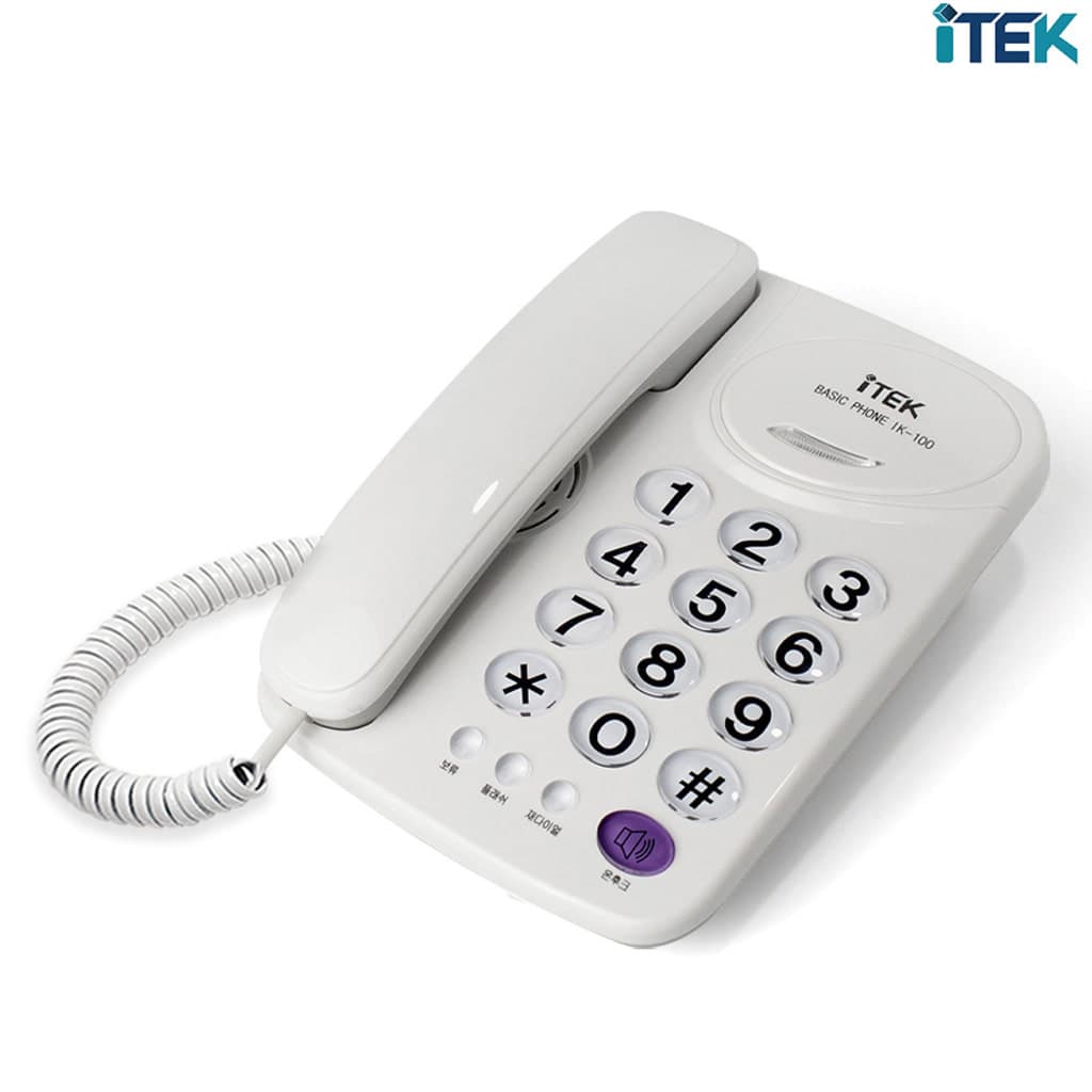 아이텍전화기/아이텍/IK-100WH 화이트(10)