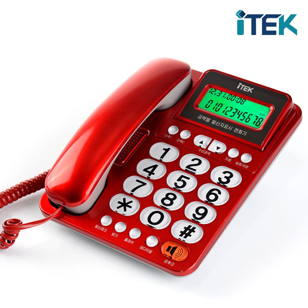 아이텍전화기/아이텍/IK-500레드(10)