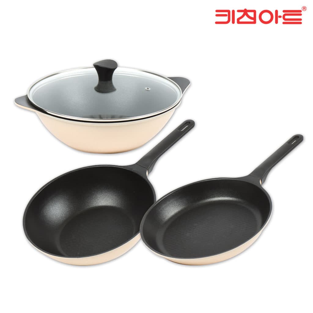 키친아트 후라이펜4종 모던 베이지 28CM