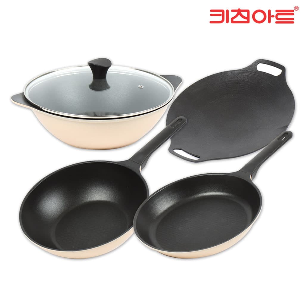 키친아트 후라이펜5종 모던 베이지 28CM